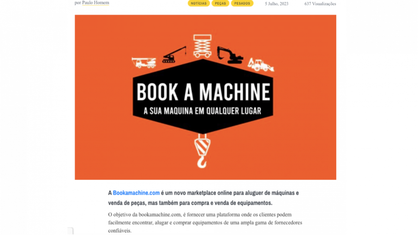 Bookamachine novo Marketplace